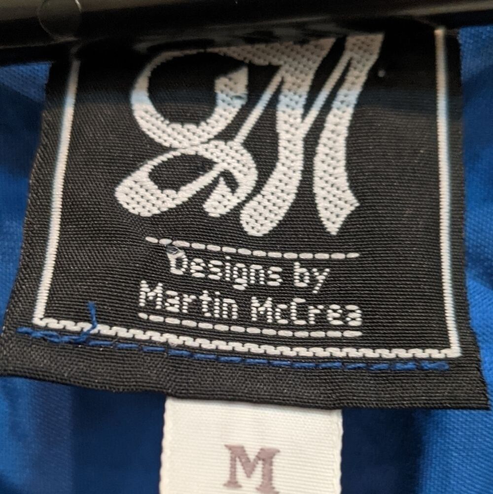 M Designs by Martin McCrea Blue Velvet Top Size M - Picture 5 of 10